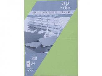 1001 Pkg 5 Karten A6 birkengrün