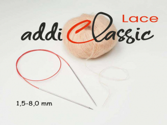 addiClassic Lace Rundstricknadel silber 80cm 