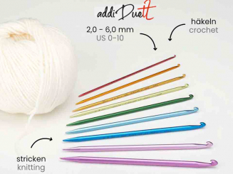 addiDuett Häkelnadel + Stricknadelspitze 