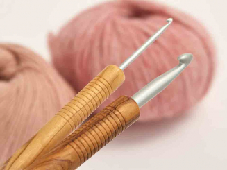 addiNature Olivenholz Garnhäkelnadeln 