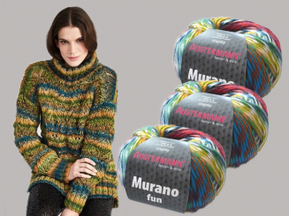 Anleitung  Modell 142 Long Pullover Murano Fun 