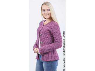 Anleitung Damenpulli lila Cosima 