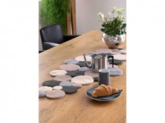 Anleitung Filzwolle Uni Gehäkelter Tischläufer 