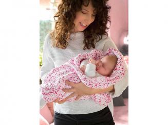 Anleitung Funny Color gehäkelte Kuscheldecke 