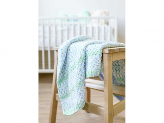 Anleitung Funny Uni und Funny Color Babydecke im Perlmuster 