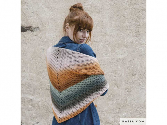 Anleitung Katia Wolle Merino Baby Degradé Dreieckstuch 