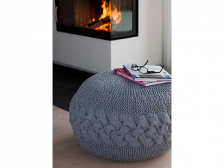 Anleitung Living Sitzpouf gestrickt 