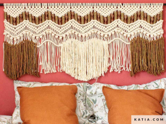 Anleitung Macramé Cord Wandteppich Kopfteil fürs Bett 