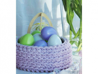Anleitung Osterkorb gehäkelt 