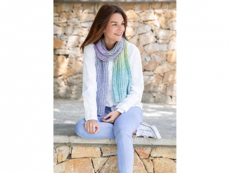 Anleitung Pastello Schal im Netzmuster 