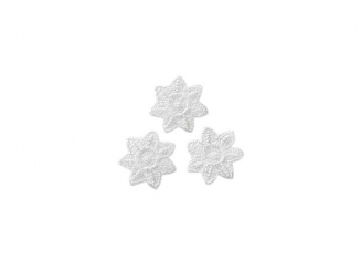 Applikation 3 Sternchen, weiß Aufbügeln xMini cm 