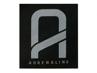 Applikation Adrenaline, Schwarz Aufbügeln xMidi cm 