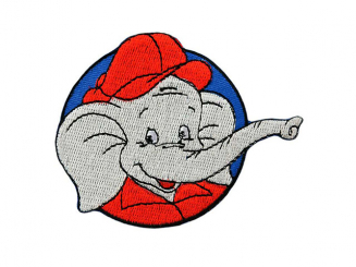 Applikation Benjamin Blümchen© Patch Aufbügeln xMidi cm 