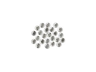Applikation Bügelstrass, crystal 5mm Inh. 24Stck. 0,5 cm 