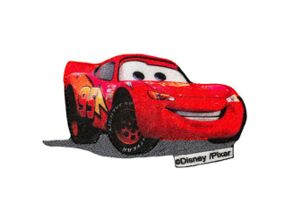 Applikation Cars© RENNWAGEN rot 7,7 x 4,4 cm 