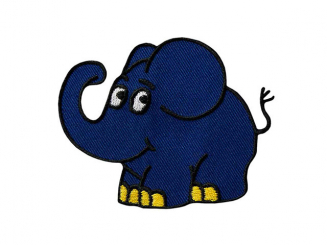 Applikation Die Maus© ELEFANT Aufbügeln xMidi cm 