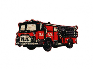 Applikation Feuerwehrauto, klein Aufbügeln xMini cm 
