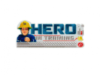 Applikation Fireman Sam© Hero in Training 7,2 x 3,0 cm 