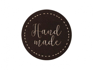 Applikation Handmade Rund 5 x5 cm 