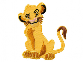 Applikation König der Löwen© Simba Aufbügeln u. Aufkleben xMidi cm 