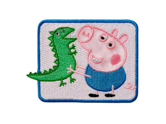 Applikation Peppa Pig© George Aufbügeln xMidi cm 