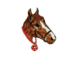 Applikation Pferdekopf 4,0 x 5,1 cm 