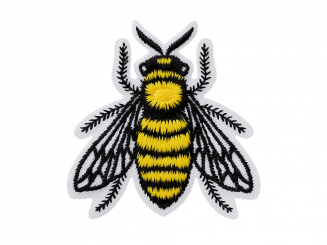 Applikation Recycl-Patch Biene front Aufbügeln  midi 