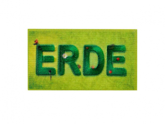 Applikation Recycl-Patch Erde 6,8 x 3,8 cm 