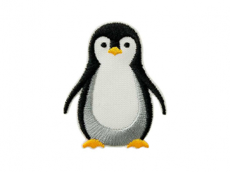 Applikation Recycl-Patch Pinguin Aufbügeln xMidi cm 