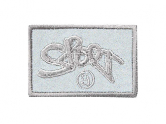 Applikation Reflex, Sport grau 5,9 x 3,9 cm 