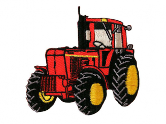 Applikation Roter Traktor Aufbügeln xBasic cm 