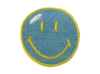 Applikation Smiley© Jeans Aufbügeln xMini cm 