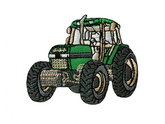 Applikation Traktor, grün Aufbügeln xBasic cm 