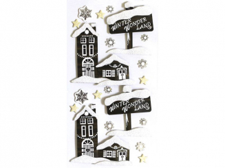 Art-Work: Dorf im Winter 