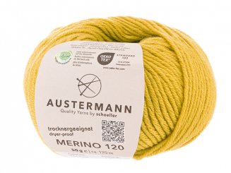 Austermann Merino 120 EXP Farbe 165 safran
