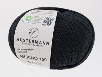 Austermann Merino 160 EXP Farbe 202 schwarz