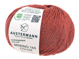 Austermann Merino 160color EXP granat