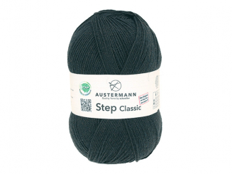 Austermann Sockenwolle Step Classic 4fach Farbe 1013 schwarz