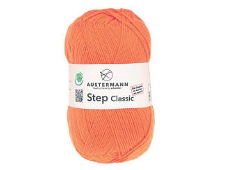 Austermann Sockenwolle Step Classic 4fach Farbe 1015 orange