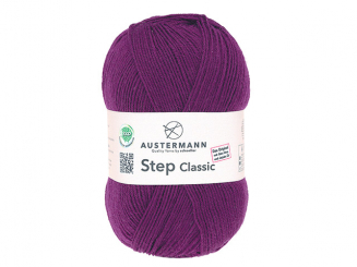 Austermann Sockenwolle Step Classic 4fach Farbe 1021 brombeer