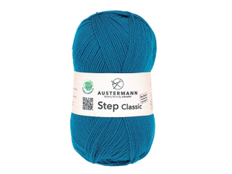 Austermann Sockenwolle Step Classic 4fach Farbe 1023 petrol