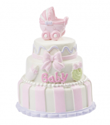 Baby-Girl Torte, ca. 7,5 cm 