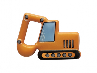 Bagger mit Öse - Größe: 28mm - Farbe: yellow - Art.Nr. 341310 