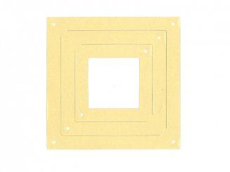 Bastelpackung XXL 3 D Stern vorgestanzt creme metallic 