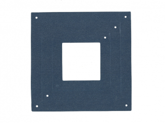 Bastelpackung XXL 3 D Stern vorgestanzt blau metallic 