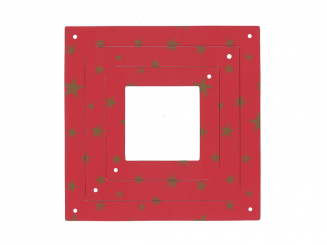 Bastelpackung XXL 3 D Stern vorgestanzt stern rot-gold 