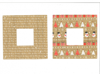 Bastelpackung XXL 3 D Stern vorgestanzt Weihnachtsmann natur 