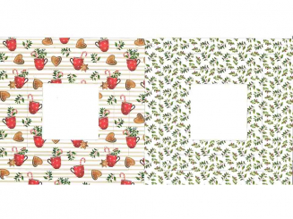 Bastelpackung XXL 3 D Stern vorgestanzt Mistelzweige grün 