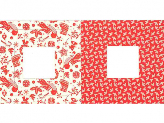 Bastelpackung XXL 3 D Stern vorgestanzt Vögel rot 