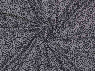 Baumwolle  in Tierfelloptik grau 